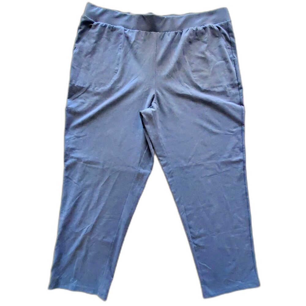 NWT Croft & Barrow Easy Knit Mid-Rise Straight Leg Pants Pockets Plus Sz 2X Cozy